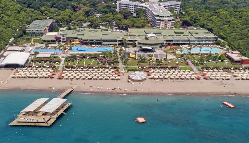 Сімейний відпочинок в Белеку в прекрасному готелі Pine Beach Belek 5*, рейтинг 9 з 10, від 805€. Дитина з 2 дорослими відпочиває безкоштовно (оплачується тільки переліт)