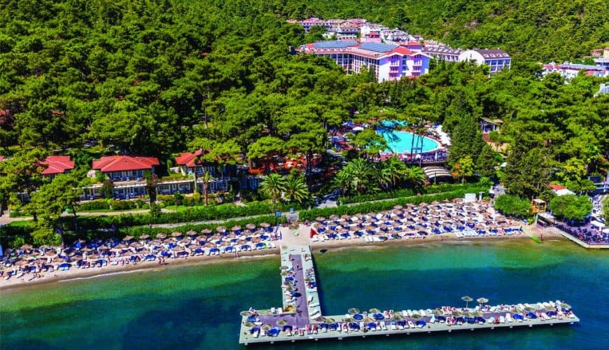 Клубний готель в сосновому лісі на узбережжі Егейського моря Grand Yazici Club Turban Thermal Hotel 5* з харчуванням Ultra All Inclusive 24/7